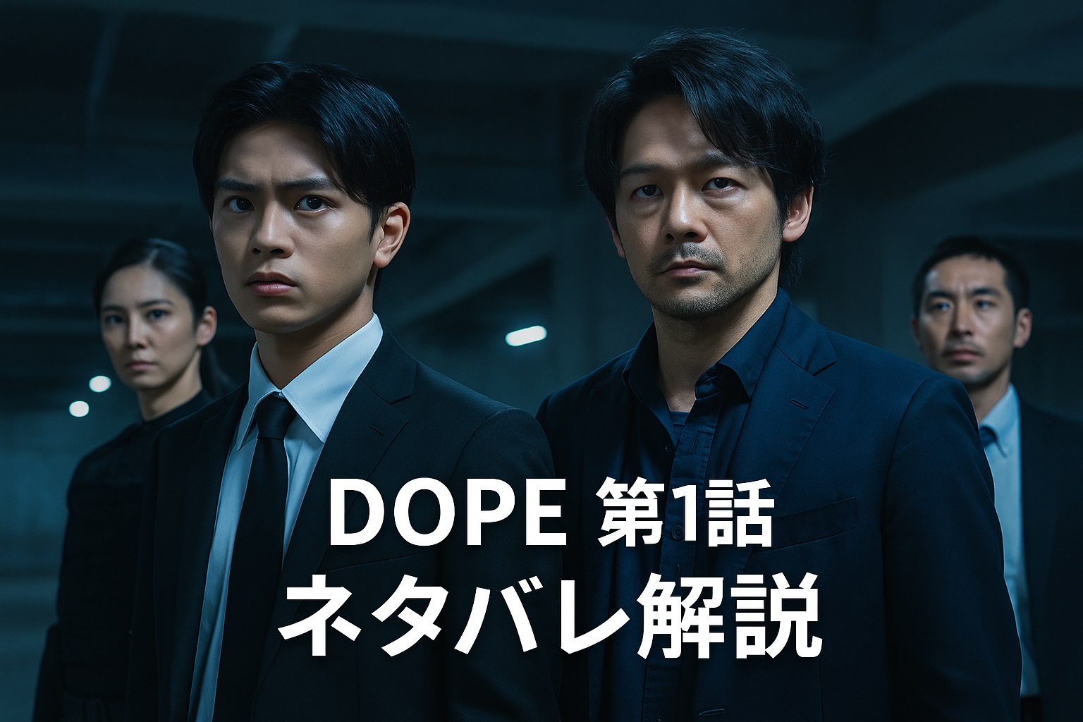 DOPE 麻薬取締部特捜課｜第1話ネタバレ！結末と隠された秘密とは？