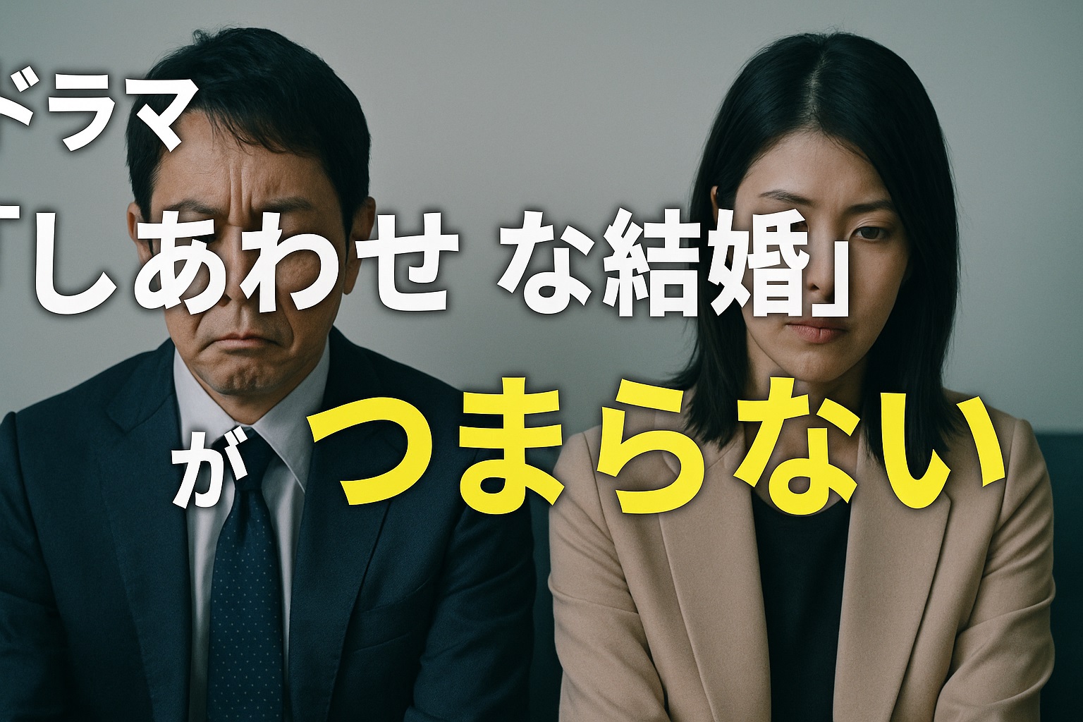 ドラマ『しあわせな結婚』がつまらない？否定的意見に見る理由とその背景