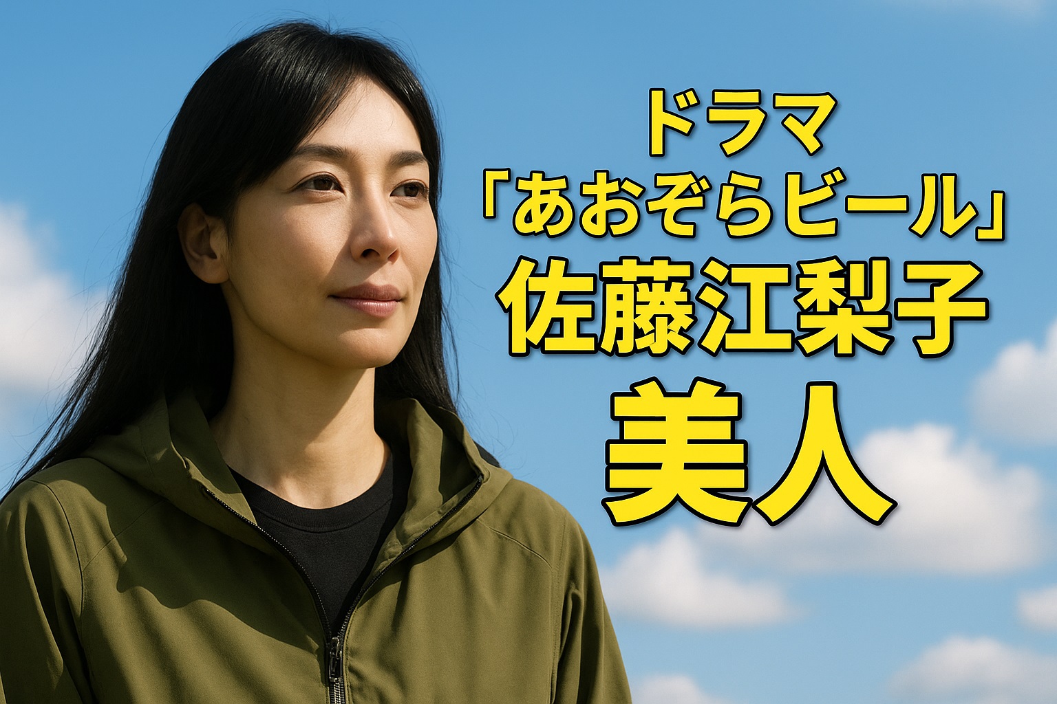 あおぞらビールの佐藤江梨子が大人の色気を放つ！美人すぎるソロキャンパー役に注目