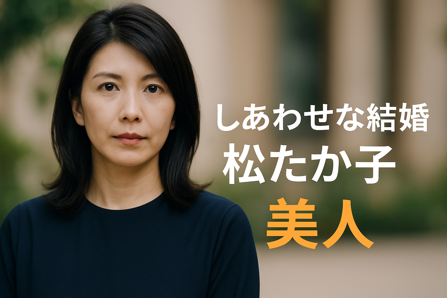 しあわせな結婚の松たか子が美しい理由とは？ミステリアスな魅力の源泉を徹底分析