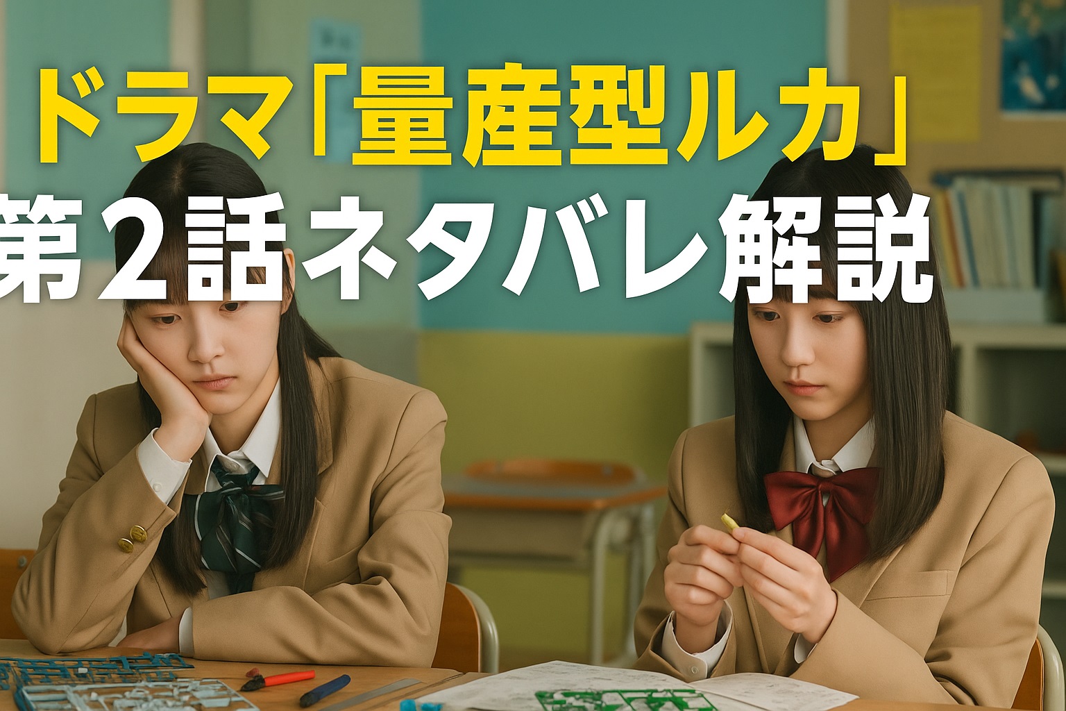 ドラマ「量産型ルカ」第2話ネタバレ解説！友情と挑戦が動き出す青春の第2幕