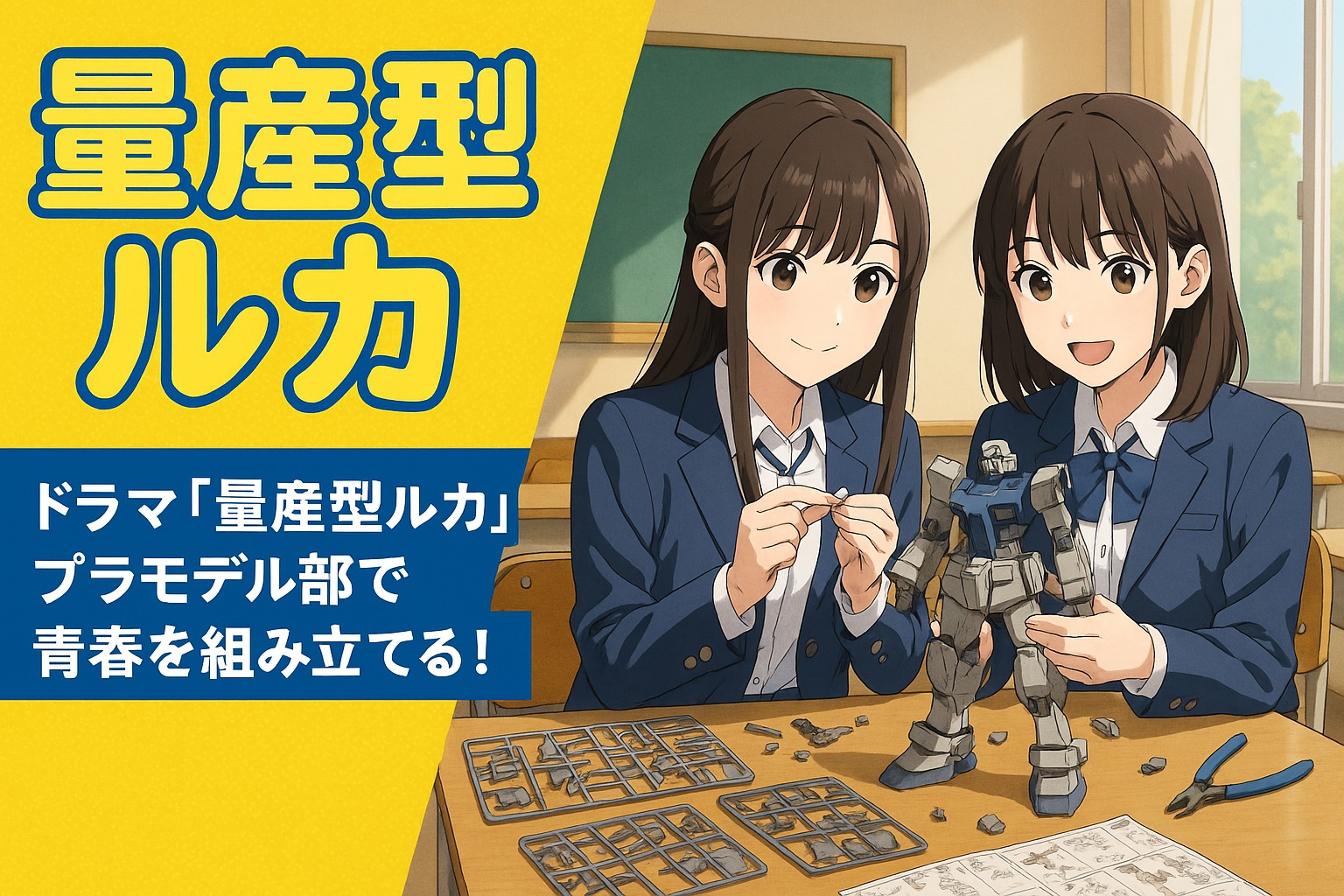 ドラマ「量産型ルカ」プラモデル部で青春を組み立てる！