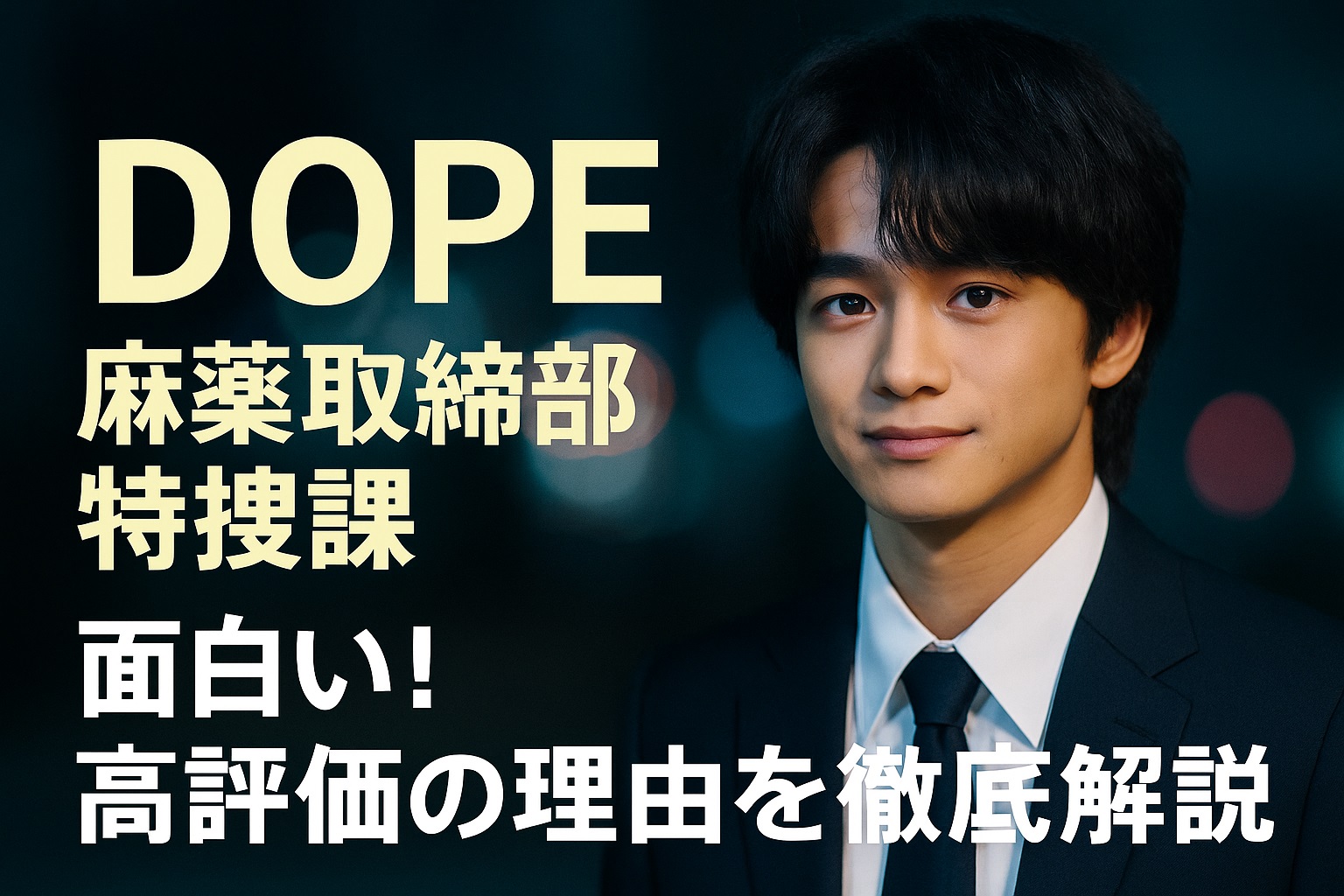 DOPE麻薬取締部特捜課が面白い理由は？中毒者続出の魅力を徹底解説！