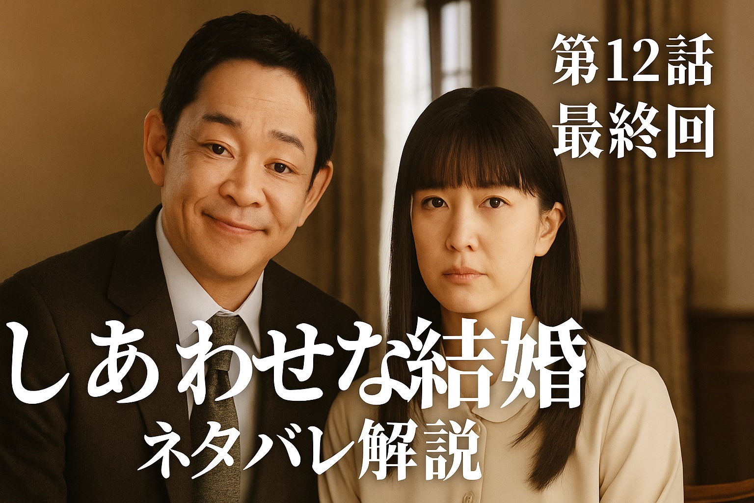 ドラマ『しあわせな結婚』12話（最終回）ネタバレ予想！「夫婦」から「家族」へ──選び続けた先に見える愛のかたち