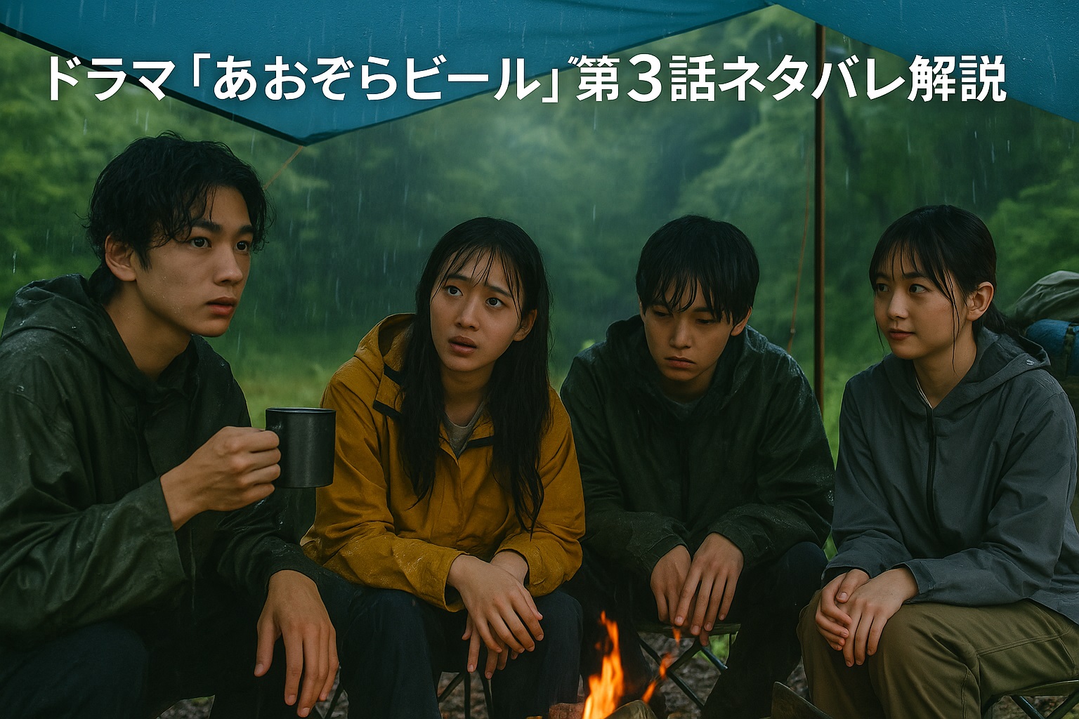 ドラマ「あおぞらビール」第3話ネタバレ！友情の危機と“雨キャンプ”の教訓