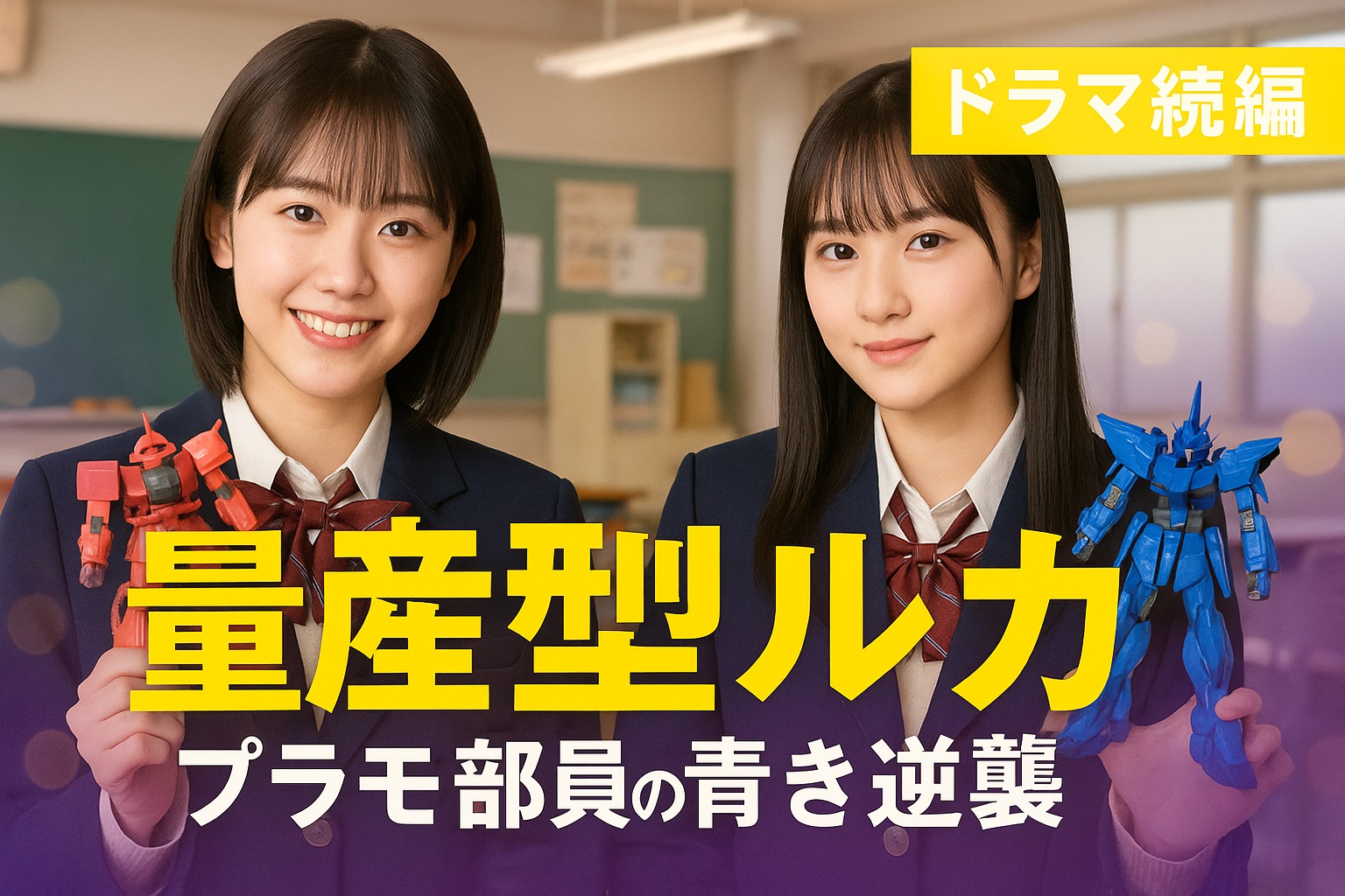 ドラマ「量産型ルカ」続編決定！プラモ部の青春再び