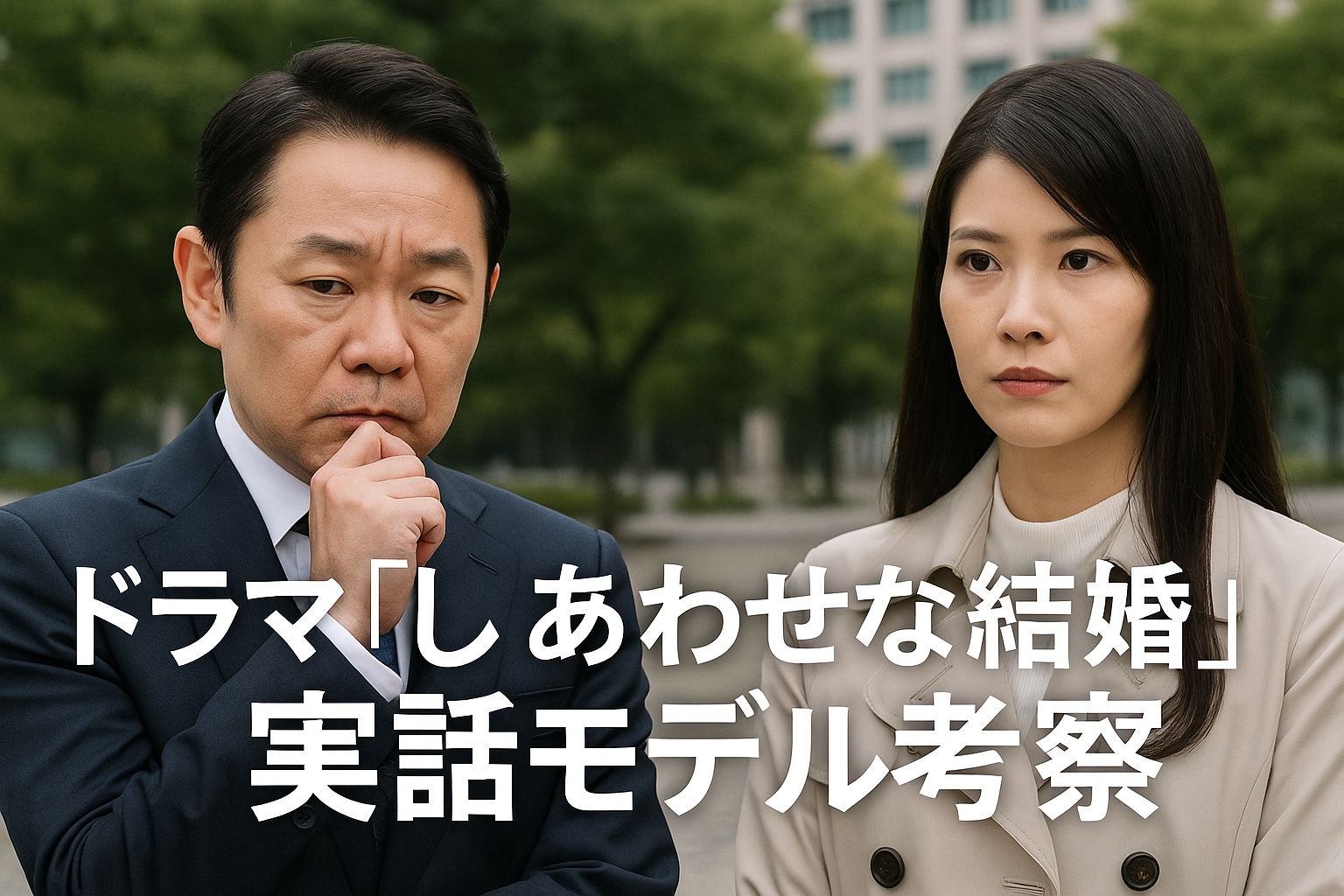 『しあわせな結婚』は実話なの？ドラマのモデルや原作の真相を徹底調査！