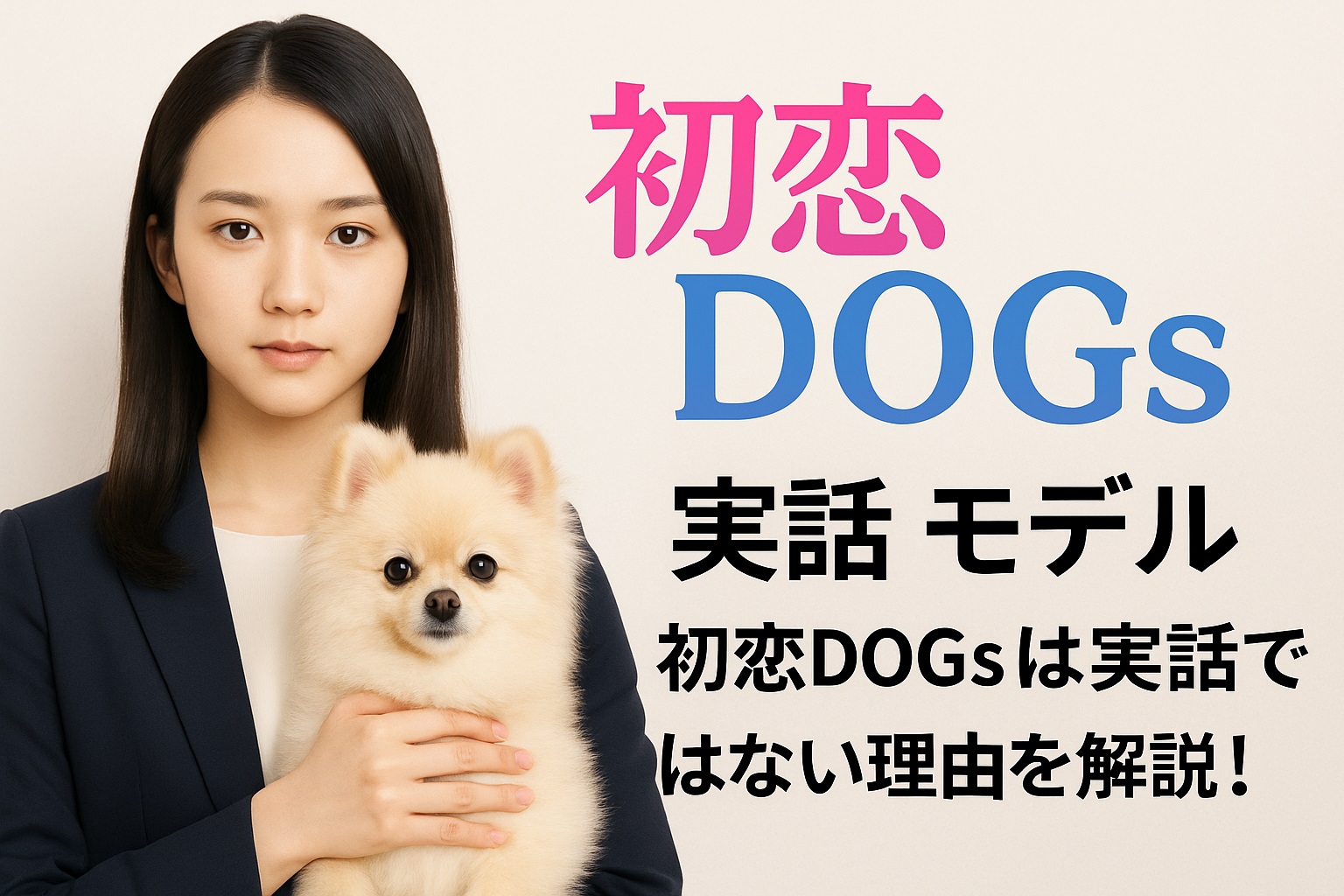初恋DOGsは実話なの？モデルとなった人物や犬は存在するのか調査！